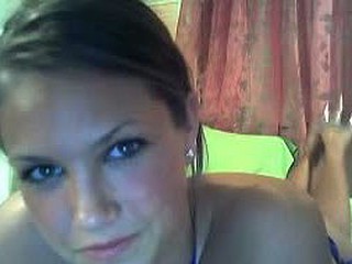 Tanned amateur with smooth skin in a zebra print bikini puts on a hell of a web cam show and strips down to her nude. She caresses her waxed pussy and begins to finger it as the camera rolls.